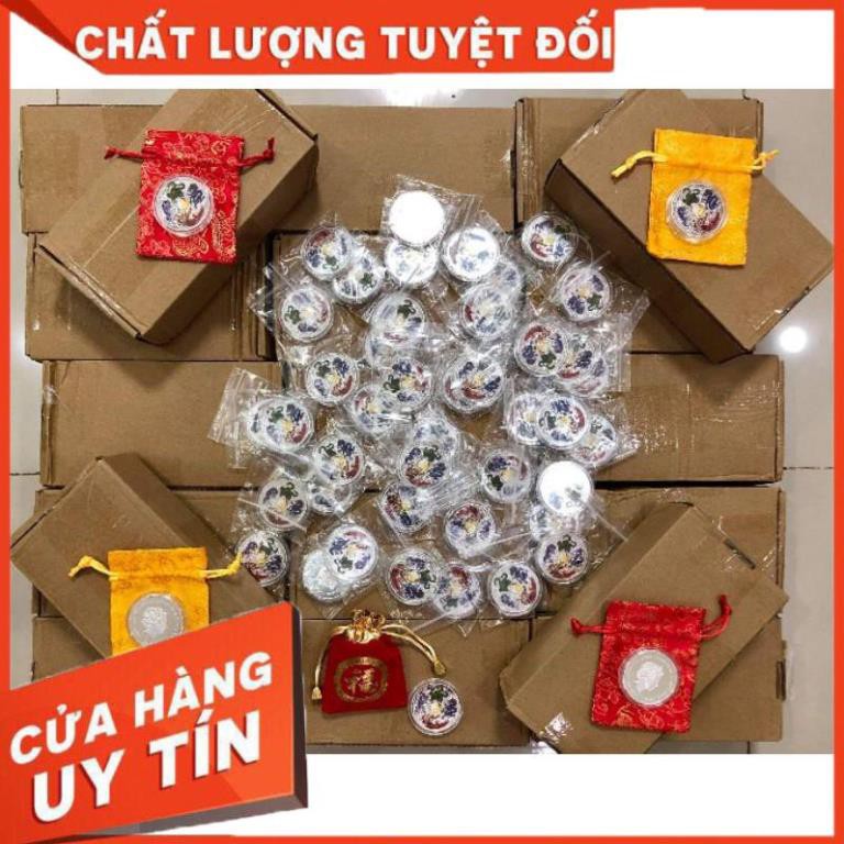 [ GIÁ SỈ SỐC ] Xu Tứ Linh Long Lân Quy Phụng - đi kèm túi gấm