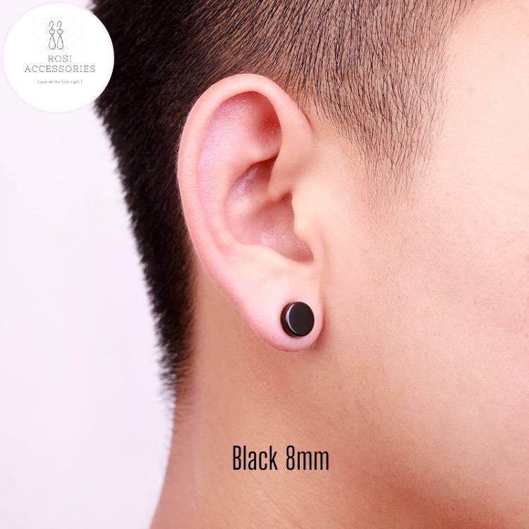 Khuyên Tai Nam Châm tròn IDOL basic GD GIÁ 1 CHIẾC, Bông Tai Nam Không Cần Bấm Lỗ Cực Chất