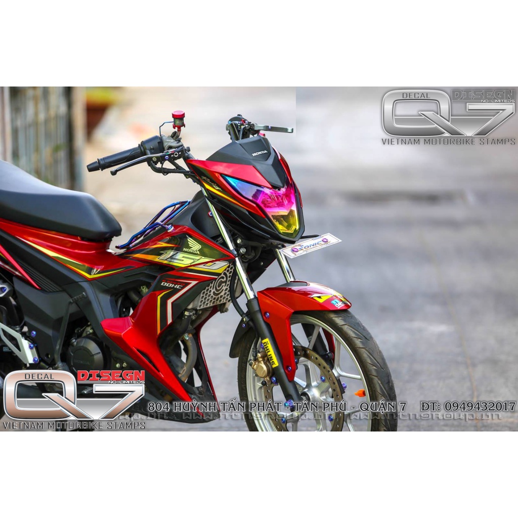 Tem Rời SONIC 150 Đỏ - decalq7