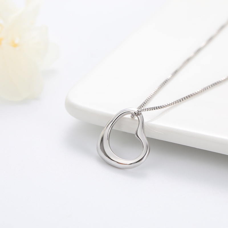 Dây chuyền bạc ATJ9902 thiết kế mặt hình trái tim, vòng cổ bạc Heart Necklace Anta Jewelry