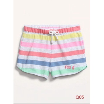 9-17kg Quần Short Bé Gái ON - Xám Sọc Màu