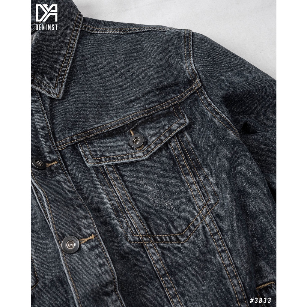 Áo Khoác Bò Nam Cao Cấp DENIMST 3833 Chất Jean, Dáng Slim Fit