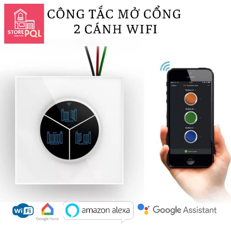 Công tắc mở cổng 2 cánh tự động LT3X điều khiển điện thoại, công tắc cửa cuốn