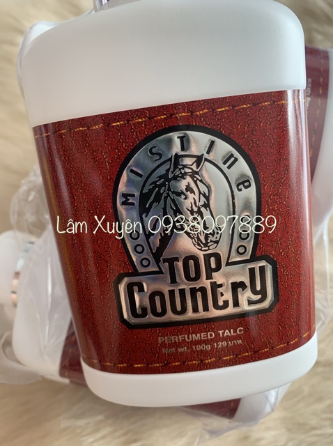 Phấn thơm con ngựa Top Country 100g sử dụng cho người lớn và am bé