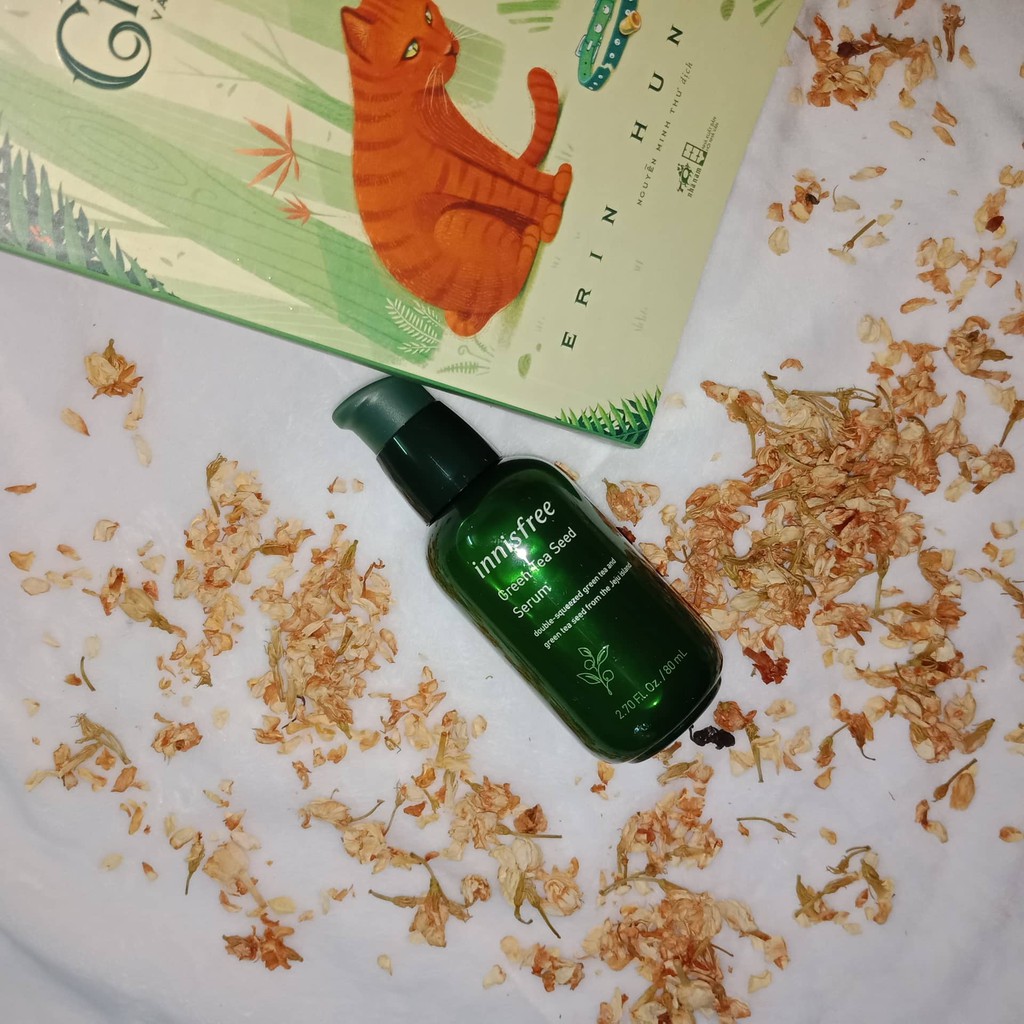 Tinh Chất Dưỡng Ẩm Sâu, Phục Hồi Da Mụn Innisfree Green Tea Seed Serum 80ml