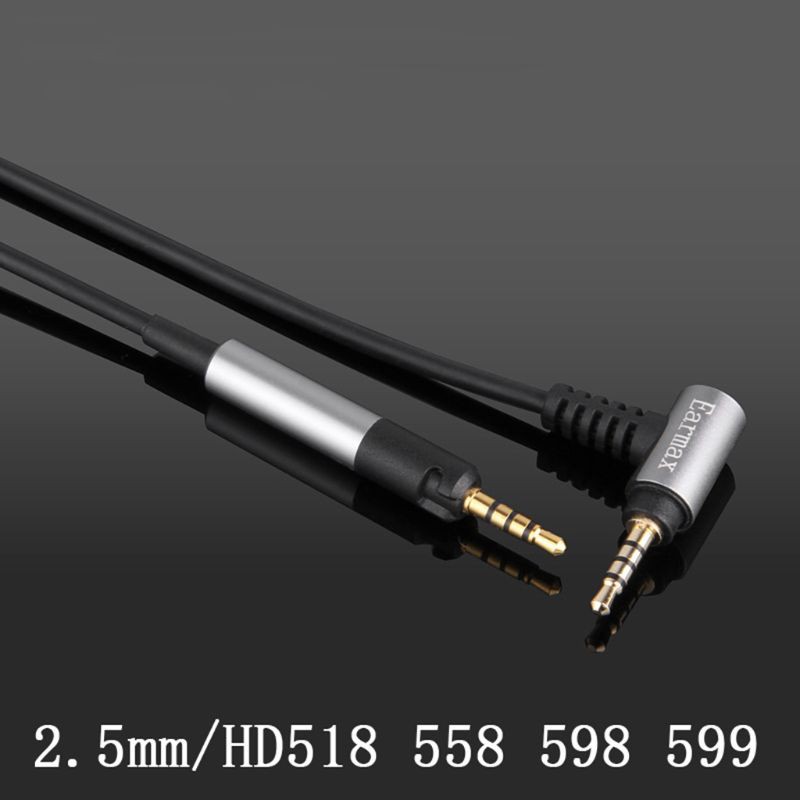 Dây Cáp Mở Rộng 4.4mm / 2.5mm Cao Cấp Cho Sennheiser Hd595 / 558 / 518 / 598 / Hd599 / 569 / 579