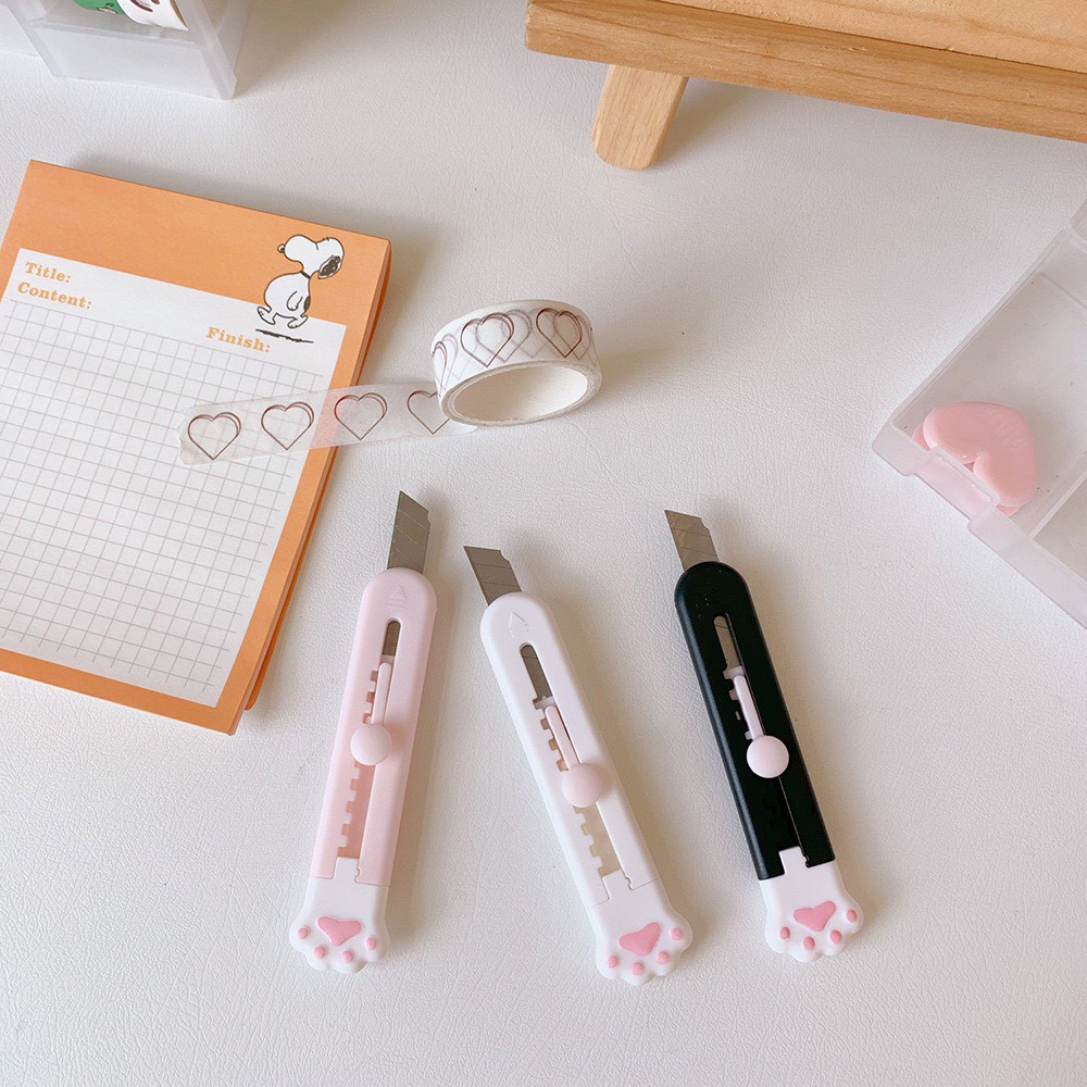 Dao rọc giấy unbox hàng mini siêu cute cắt tỉa washi tape sticker tiện dụng