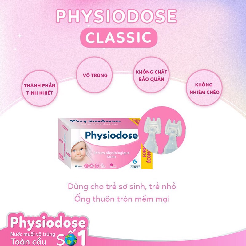 Nước Muối Sinh Lý PHYSIODOSE Cho Bé