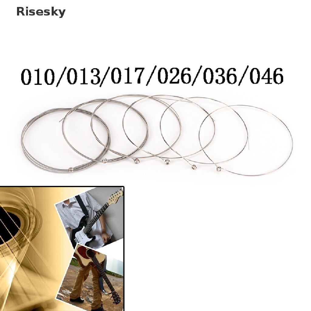 Set 6 Dây Đàn Guitar Điện 1st-6th Bằng Thép Chuyên Nghiệp