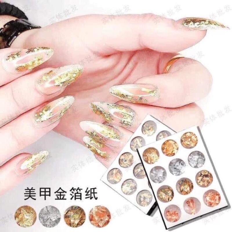 Giấy bạc nhún nail