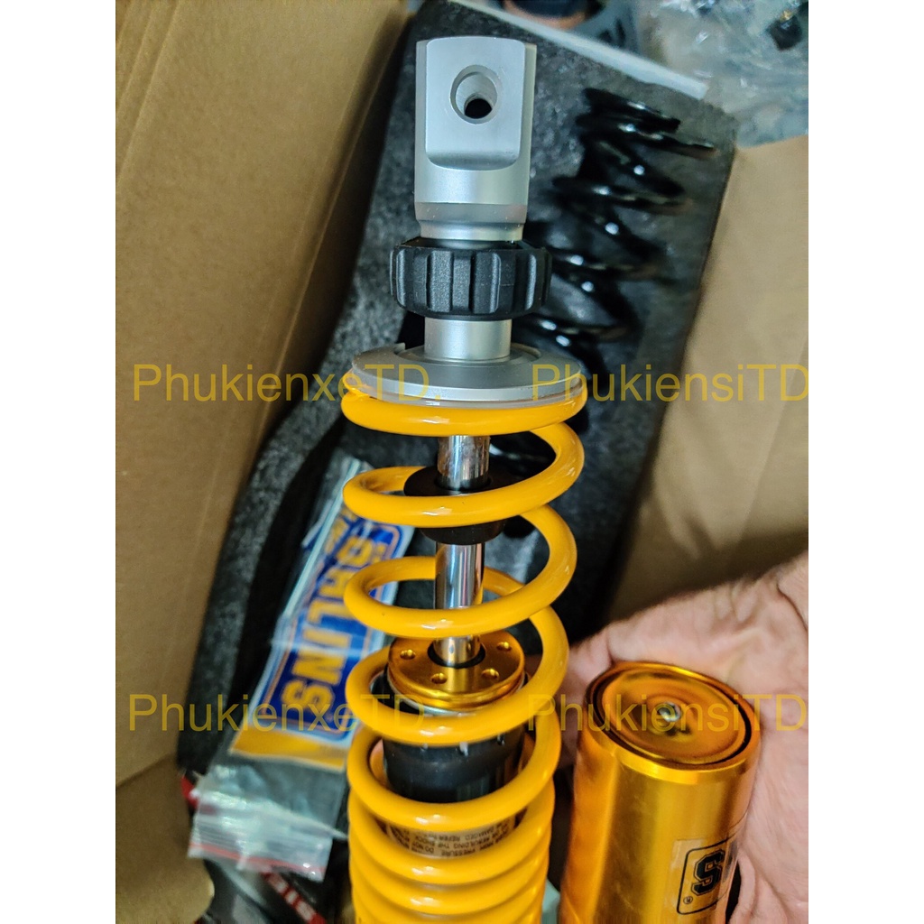 Phuộc OHLINS Vario 2 lò xo tặng kèm núm vặn bình dầu lắp cho VARIO ULTIMO MIO VISION mới LEAD mới GRANDE SH MODE LUVIAS