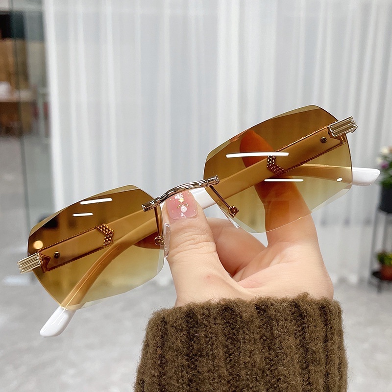 (AIMURUSI) COD Kính Mát Gọng Vuông Chống Tia UV Thời Trang Cho Nam Nữ