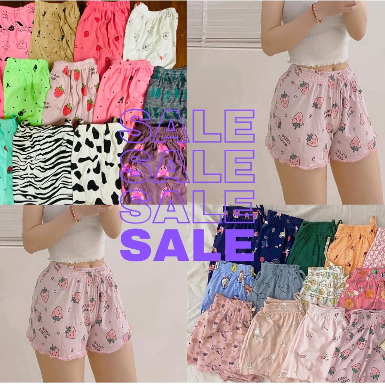 [CHỌN MẪU] Quần đùi nữ mặc nhà cotton siêu mát, họa tiết cute, nhiều hình, freesize 35-60kg