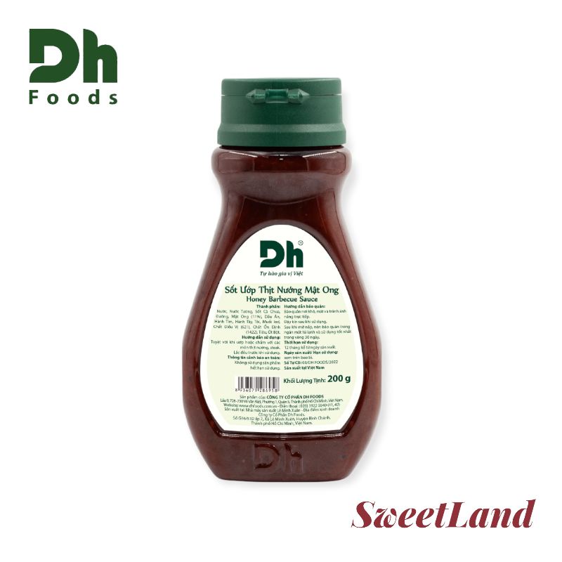 Sốt ướp thịt nướng mật ong Dh Foods chai 200g