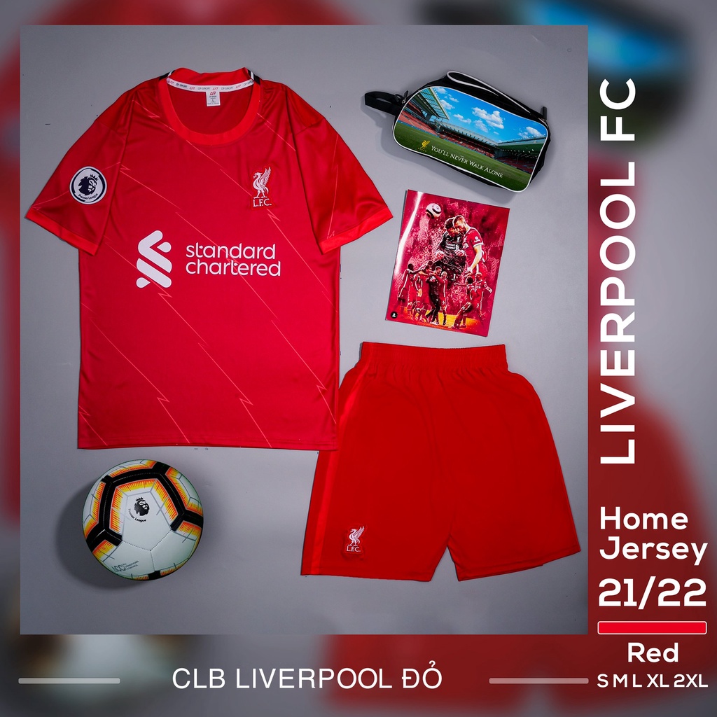 Đồ bóng đá CLB ngoại hạng Anh Liverpool  2021-2022 mùa mới  | Chống nắng | Thể thao | Bóng đá | Gym  | Chạy bộ