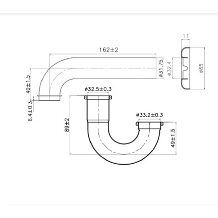 Bẫy nước chữ P FFAS3939 (T1020) American Standard | Shopee Việt Nam