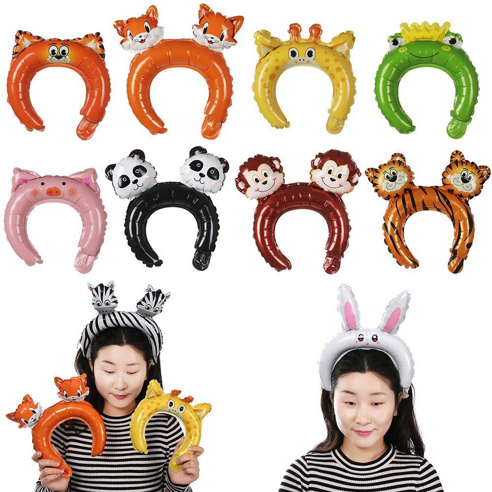 Set 10 Bong Bóng Lá Nhôm Hình Động Vật Mini Trang Trí Tiệc Sinh Nhật / Tiệc Mừng Em Bé