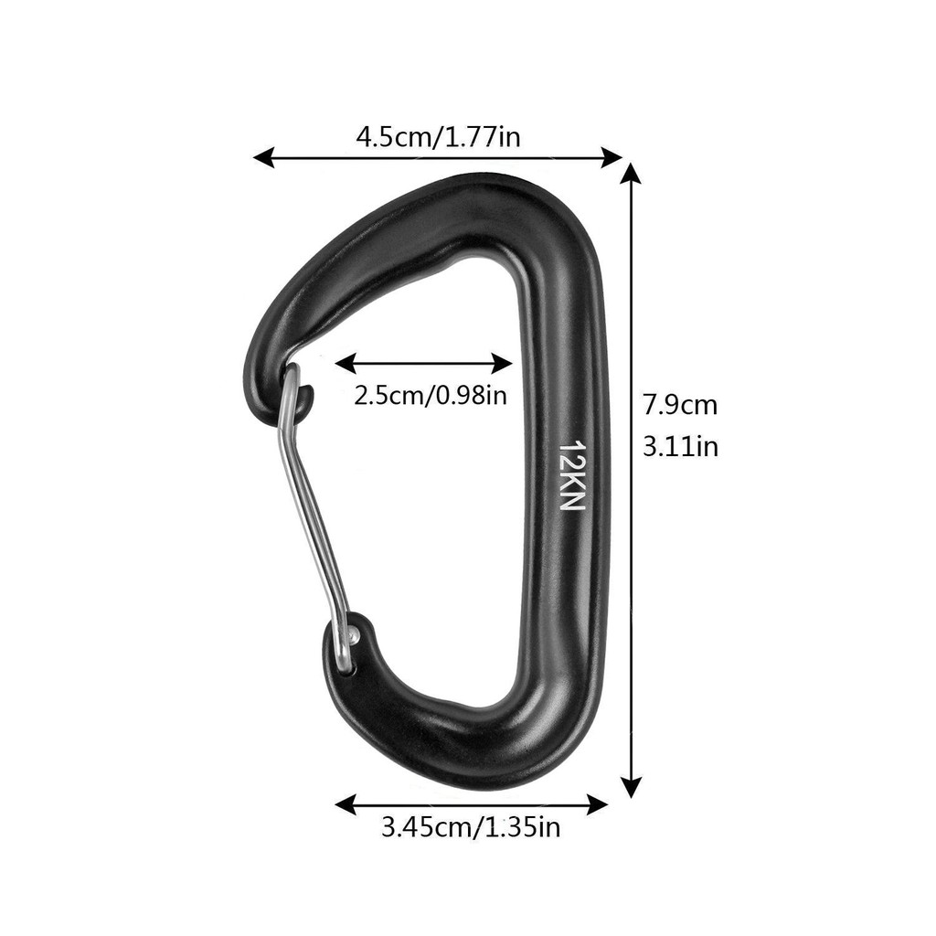 MÓC CARABINER NHÔM CHỊU LỰC MADFOX 12KN