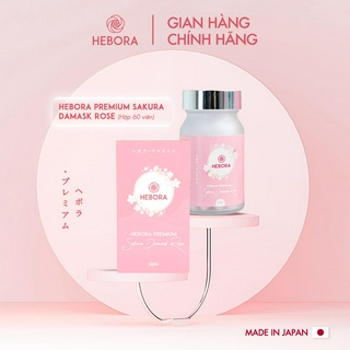 Viên uống tỏa hương Hebora Premium Sakura Damask  Rose - Chính hãng