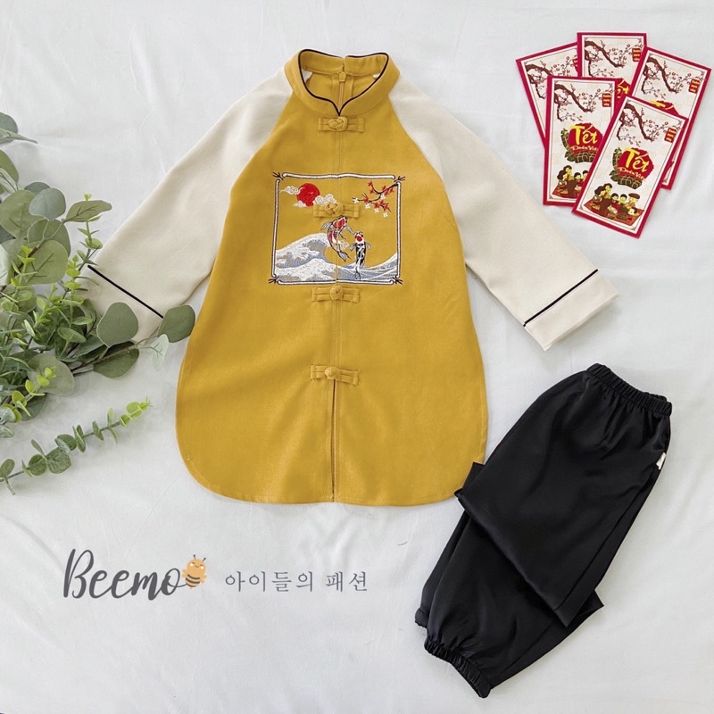 Set Hanbok áo dài cách tân bé trai (kèm quần)