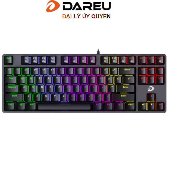 Bàn phím cơ Gaming DAREU EK87 - Trắng White (Blue/ Brown/ Red D switch) | BigBuy360 - bigbuy360.vn