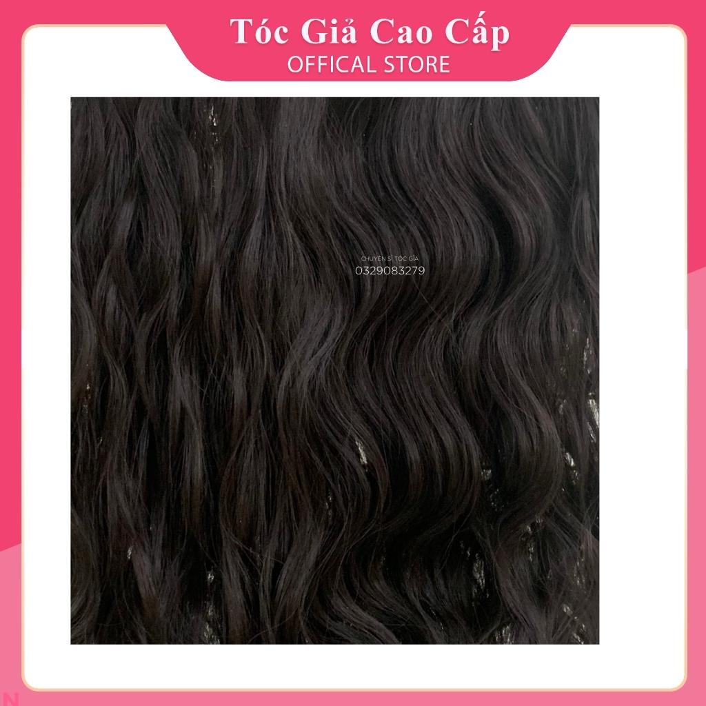Tóc giả kẹp chữ U xù ngắn 40cm, ku18