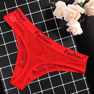 Quần lót nữ thun phối  lưới lọt khe sexy_QN111