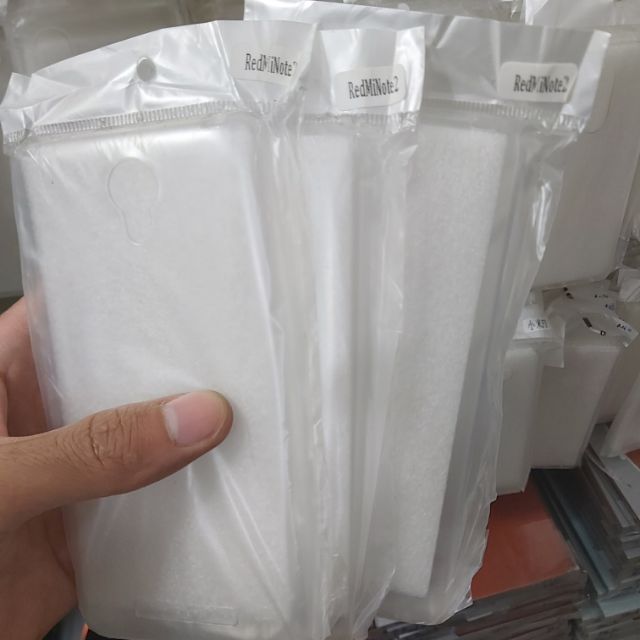 Bộ 3 chiếc ốp lưng cho xiaomi redmi note 2 silicon trong suốt siêu mỏng(loại tốt)