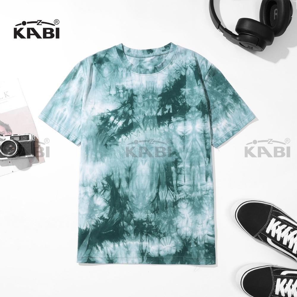 Áo thun nam KABI áo tay ngắn cổ tròn màu loang wash cotton co giãn thoáng mát | BigBuy360 - bigbuy360.vn