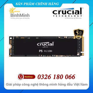 Ổ Cứng SSD 1TB 2TB Crucial P5 NVMe M2 PCIe Gen 3 x4 2280 (CT1000P5SSD8 / CT2000P5SSD8)