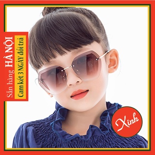 Kính mát kính râm trẻ em bé trai bé gái cá tính màu đen tím K010011D