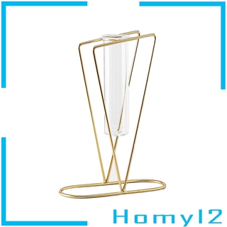 Nordic Chic Flower Plant Hydroponic Vase Terrarium Iron Frame Ornaments A
