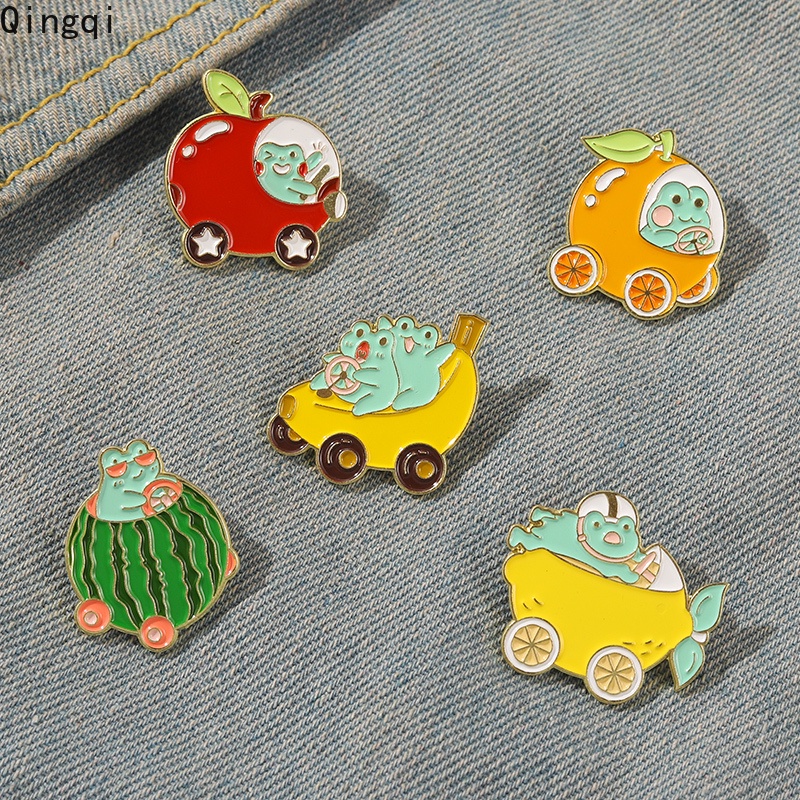 Huy hiệu cài áo Miss Zoe hình động vật và trái cây ngộ nghĩnh