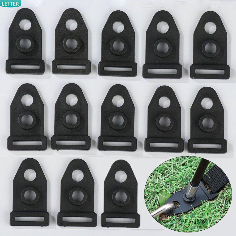 Bộ 10/20 Kẹp Cố Định Dây Lều Màu Đen Chất Lượng Cao