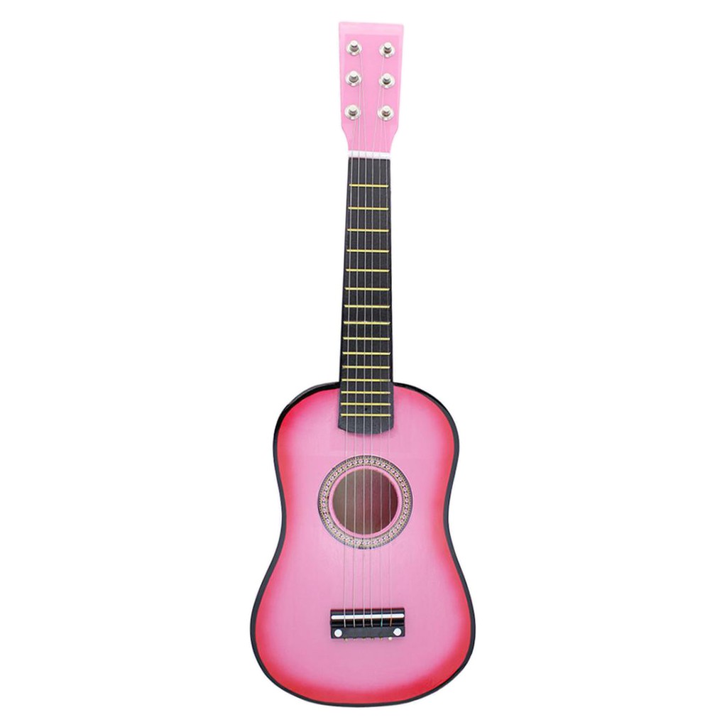 23inch Acoustic Guitar 6 String Musical Instrument Kids Toy Xmas Gift Pink