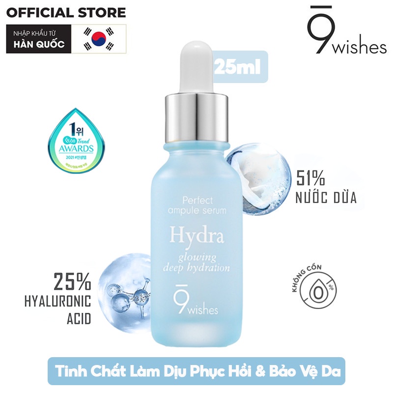 9wishes Tinh chất phục hồi bảo vệ da 9wishes Hydra Skin Ampule Serum 25ml