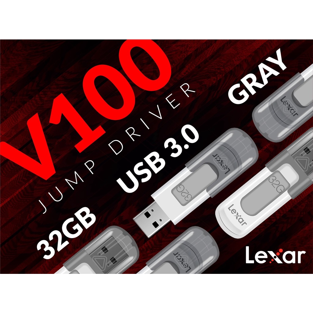 Usb 32gb Lexar V100 JumpDrive chính hãng, thương hiệu Mỹ, bảo hành 3 năm