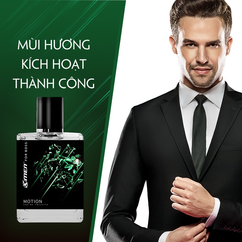 Nước hoa EDT X-Men for Boss Motion 49ml - Mùi hương năng động phóng khoáng đầy nam tính