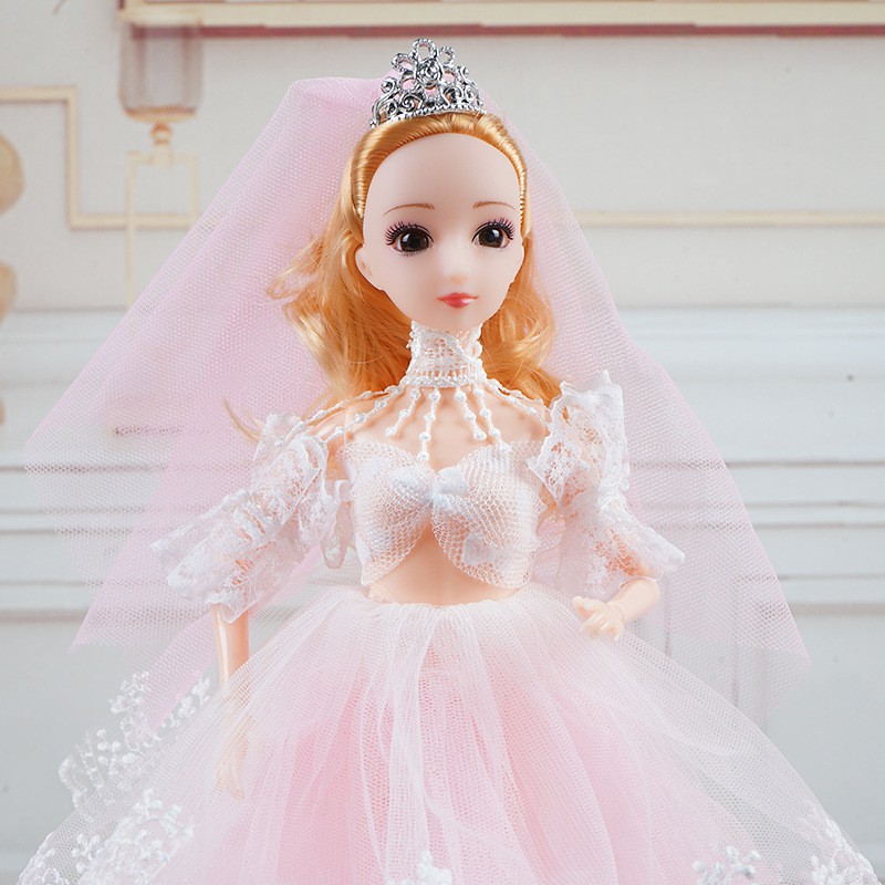 Búp Bê Barbie Mặc Váy Cưới Xinh Xắn Đáng Yêu