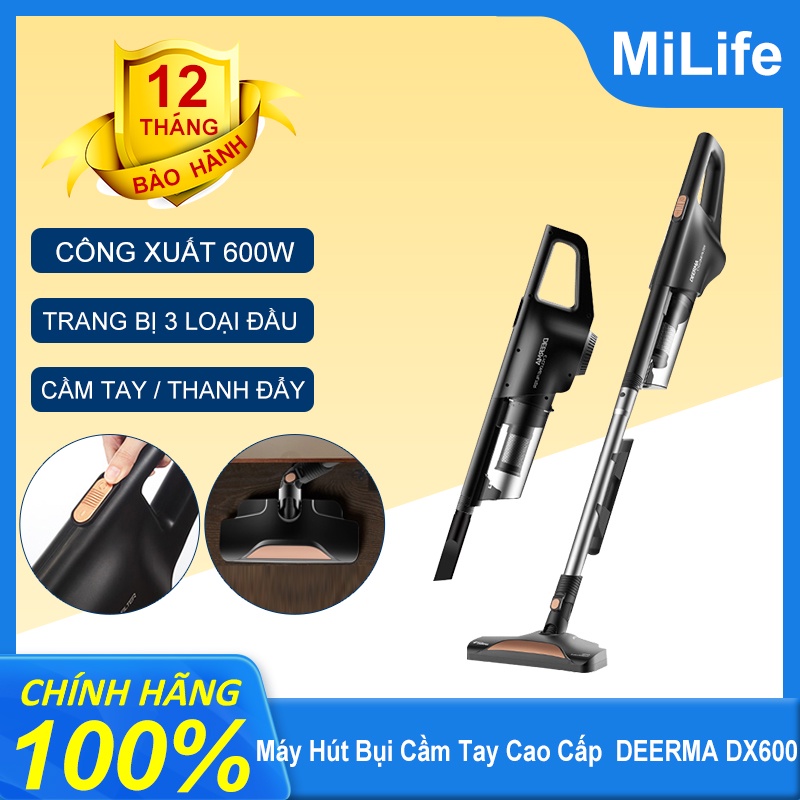 Máy hút bụi cầm tay có dây Deerma DX600/máy hút bụi gia dụng máy hút bụi gia đình 4in1