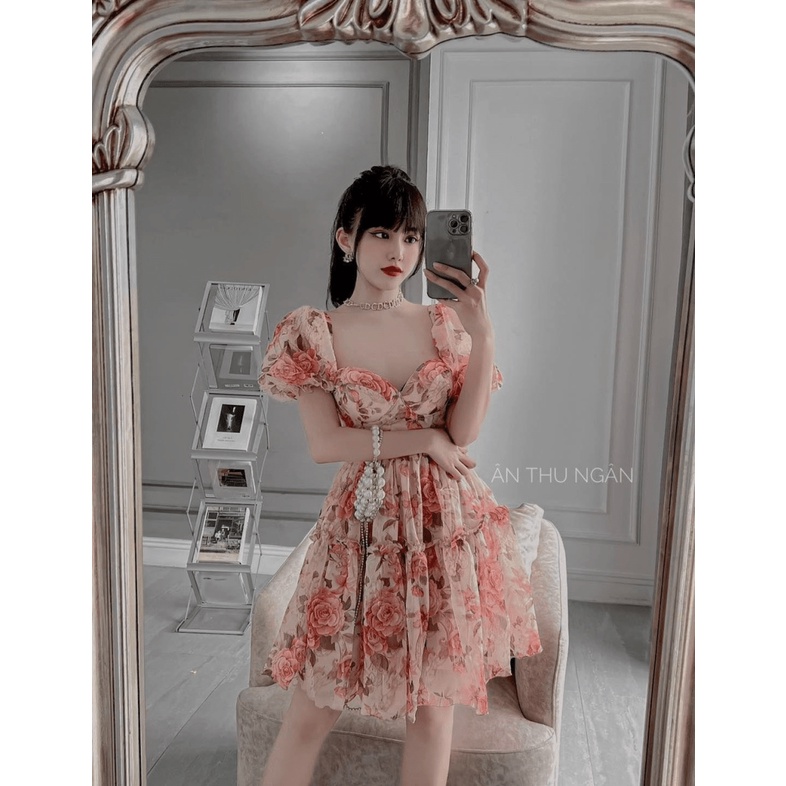 (Free ship) Đầm Voan Thiết Kế Cực Lạ Mắt Đẹp Hết Ý UP HHP Fashion