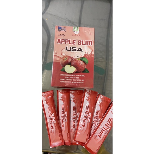 Thạch Táo Hỗ Trợ Giảm Cân Apple Diet Slim Hany USA Giảm Cân Đẹp Dáng