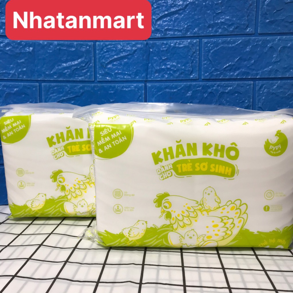 KHĂN GIẤY KHÔ PYPY 400GR CHO MẸ VÀ BÉ