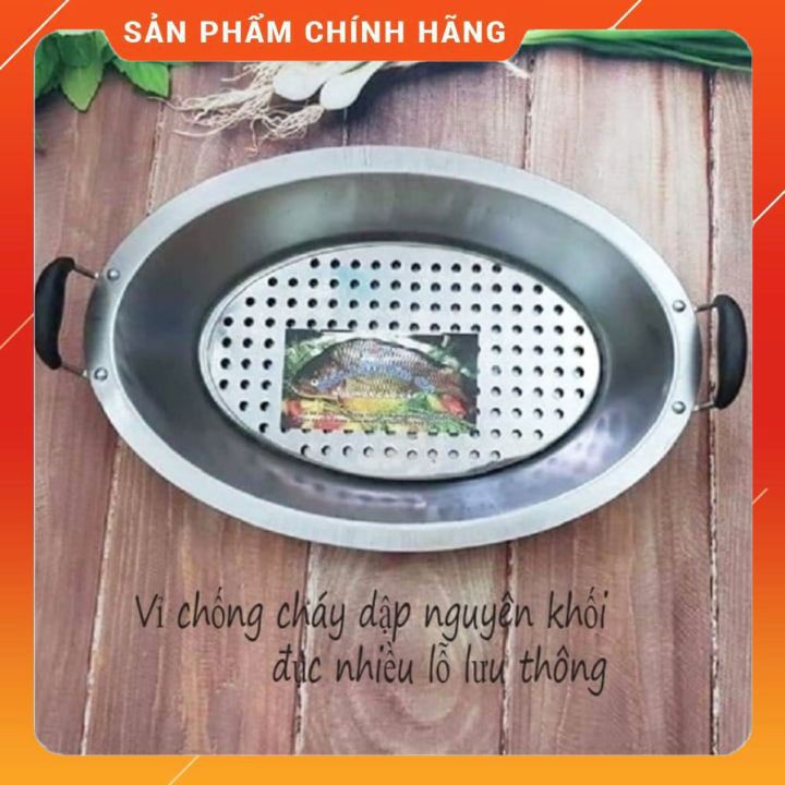 KHAY OM CÁ INOX- khay lẩu cá inox cao cấp [FREESHIP]