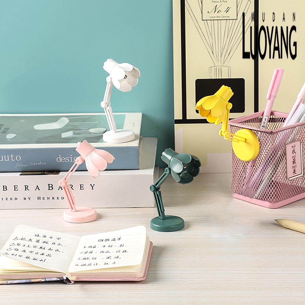 Đèn LED Đọc Sách Bảo Vệ Mắt Hình Bông Hoa Mở Từ Tính Tiện Dụng