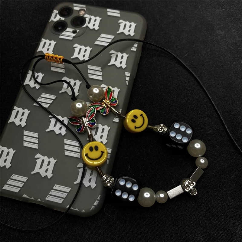 Dây Chuyền Mặt Hình Xúc Xắc Và Mặt Cười Phong Cách Hip Hop Thời Trang Hàn Quốc