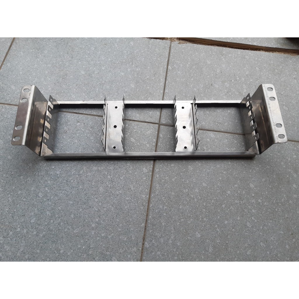 Giá đỡ Phiến Krone, Đế inox gắn 15 Phiến Krone lên Tủ Rack 19", Giá đỡ phiến Krone MDF Rack 150P điện thoại