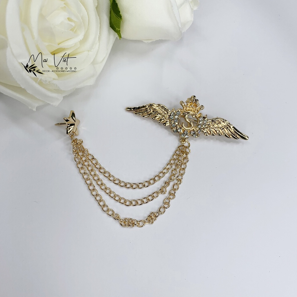 Ghim cài áo vest thời trang, pin cài vest, tag cài áo sơ mi.