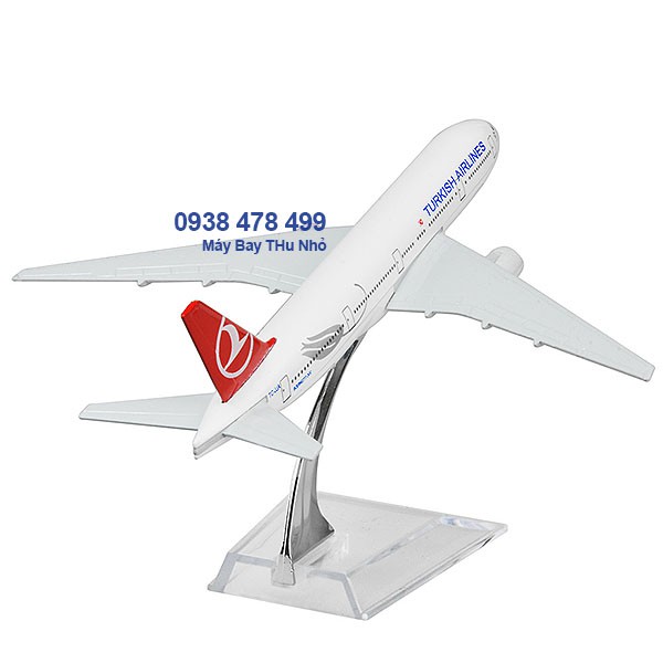 Mô Hình Kim Loại Máy Bay Turkish Air - Thổ Nhĩ Kỳ - 16cm Kèm Đế Mica - 8990