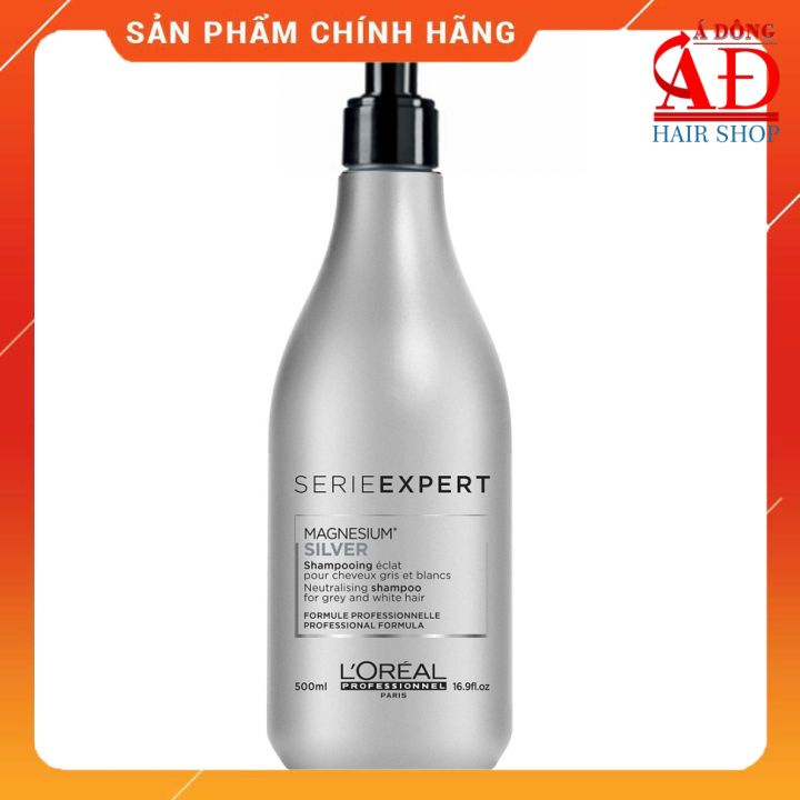 [Loreal Chính hãng]Dầu gội khử vàng L’Oréal Serie Expert Magnesium Silver 500ml